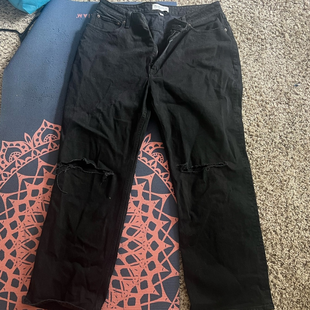 Abercrombie 90s relaxed fit jeans—curve love